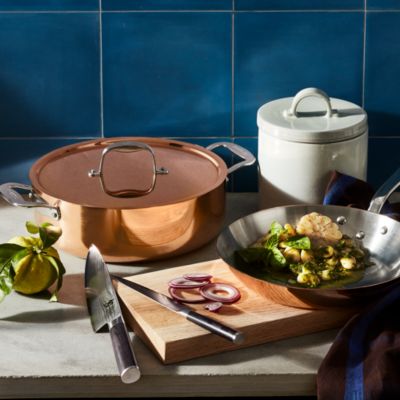 Copper 5.25 Qt. Rondeau with Lid