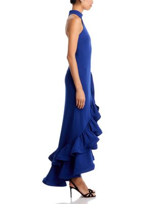 Racerback Ruffle Hem Gown - Exclusive