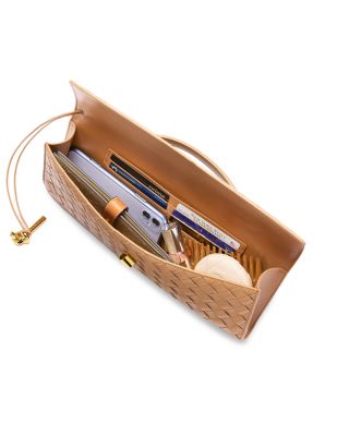 Andiamo Intrecciato Leather Clutch