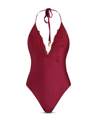 Terra Shimmer Plunge One Piece Swimsuit