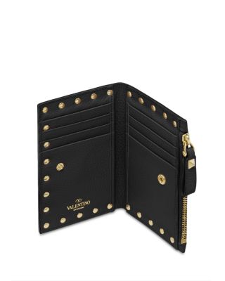 Rockstud Zip Card Case