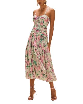 Honey Flower Midi Dress