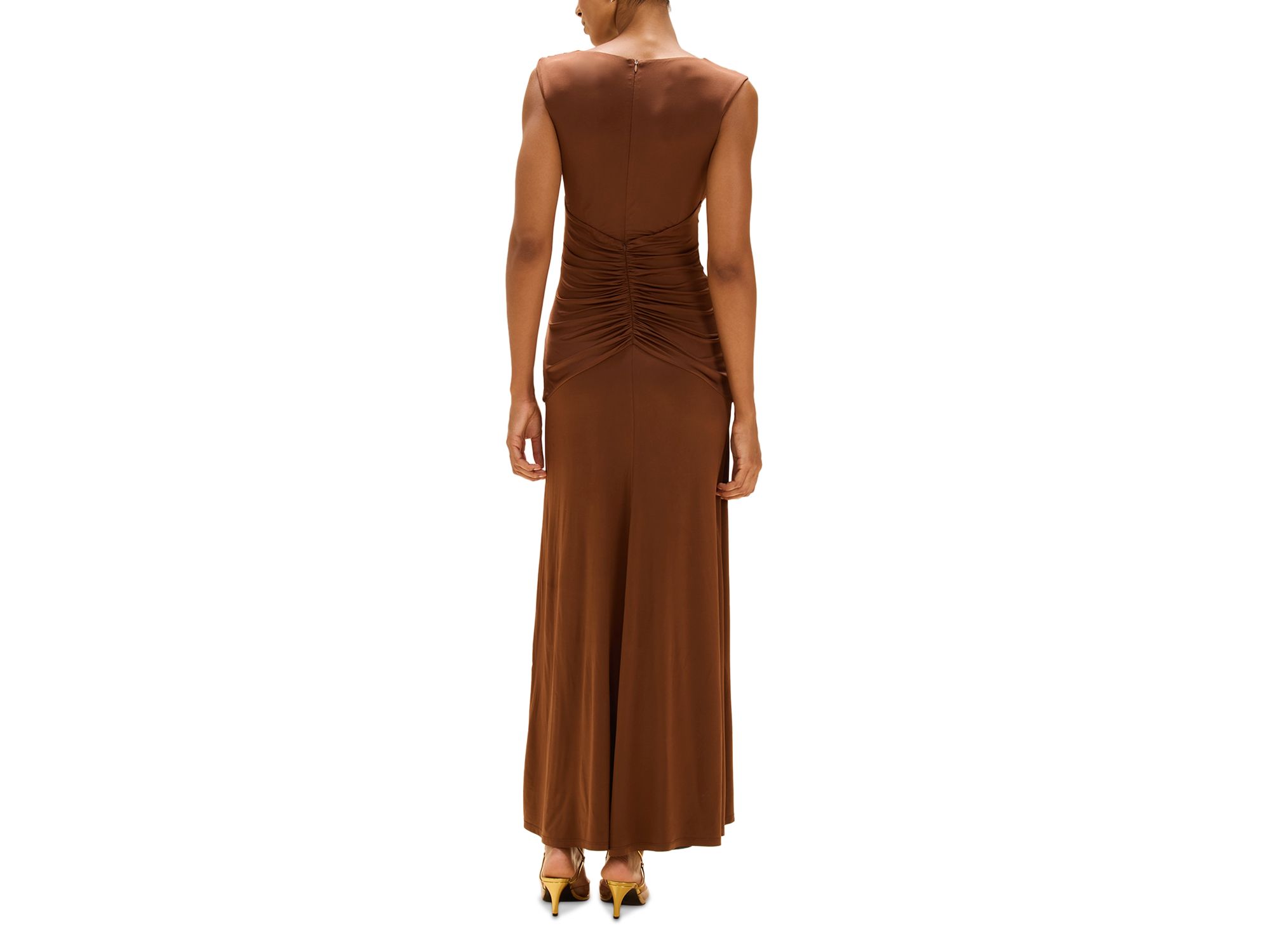 Moonlit Jersey Plunge Neck Gown — Image 3