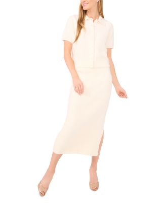 Short Sleeve Polo Collar Top