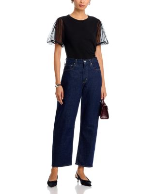 Justine Mesh Sleeve Top 