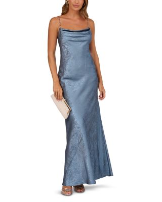  Foiled Chiffon Dress