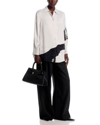 Belacey Lace Detail Button Up Shirt