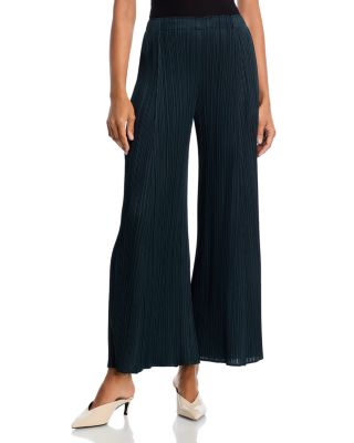 Pliss&eacute; Wide Leg Pants
