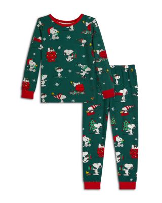 Unisex Snoopy Holiday Long Sleeved Pajama Set - Little Kid, Big Kid