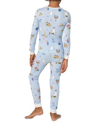 Unisex Printed Long Sleeved Pajama Set - Little Kid, Big Kid