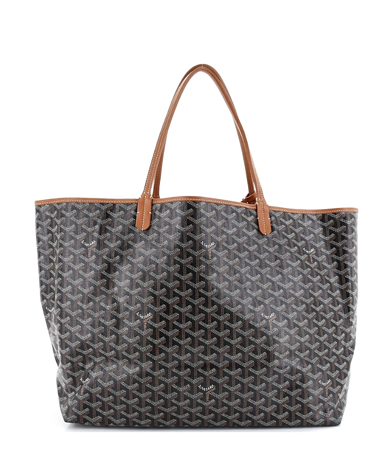 PRE-OWNED GOYARD Pre-owned Goyard Gm Saint Louis Tote Coated Canvas In Brown