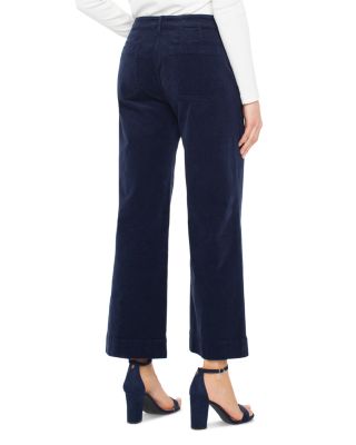 Corduroy Crop Wide Leg Pants