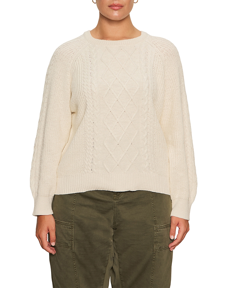 Sanctuary Nomad Cable Knit Sweater In Gray
