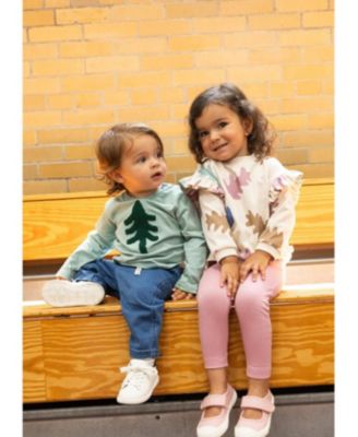 Unisex Recycled Cotton Autumn Ruffle Sweatshirt - Baby, Little Kid