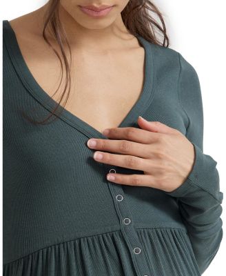 The Softest Rib Maternity Nursing Friendly Dress