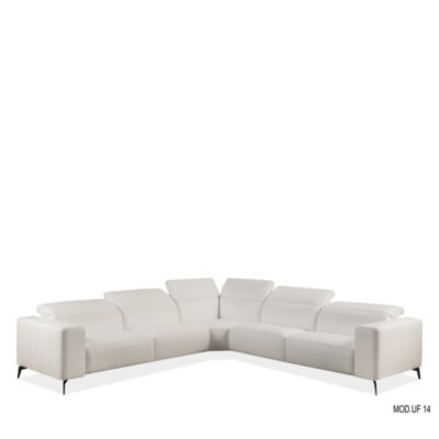 Nacosto Motion Leather Sectional Sofa