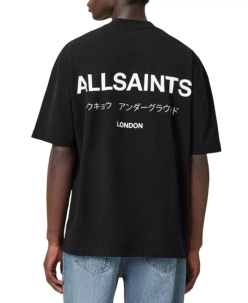 Allsaints Underground Organic Cotton Logo Graphic Tee