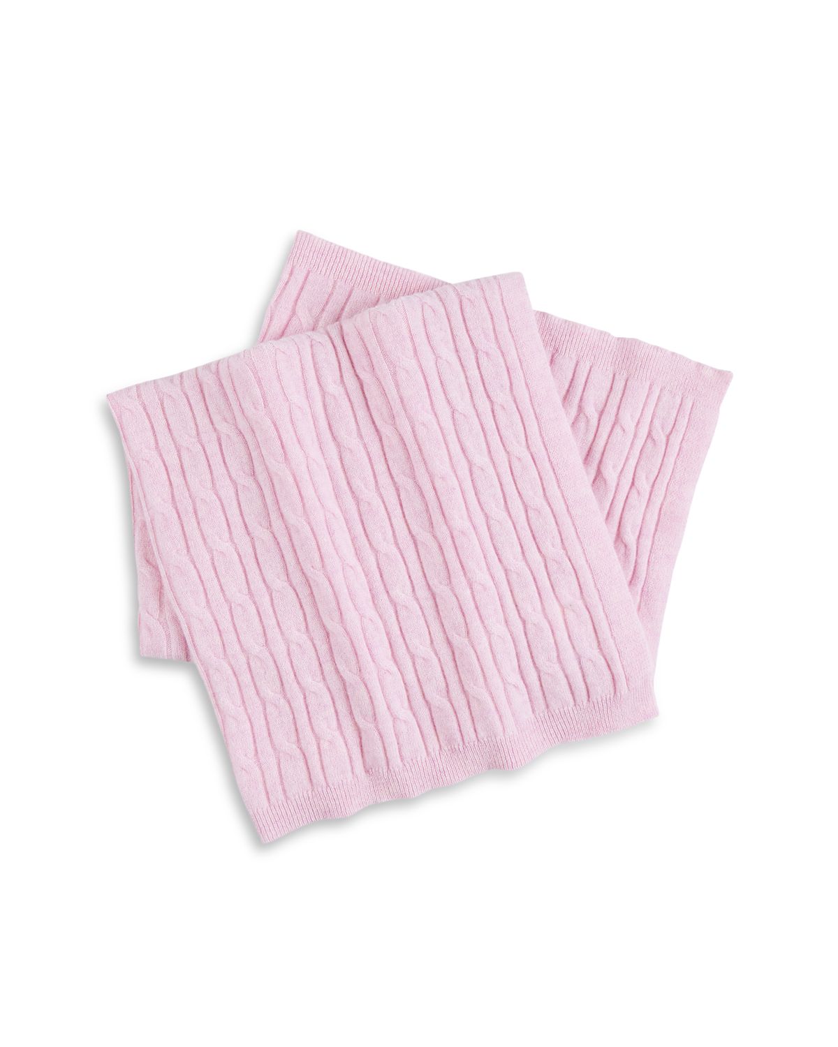 Bloomie's Unisex Cable Knit Cashmere Baby Blanket
