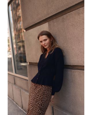 Cicely Silk Midi Skirt