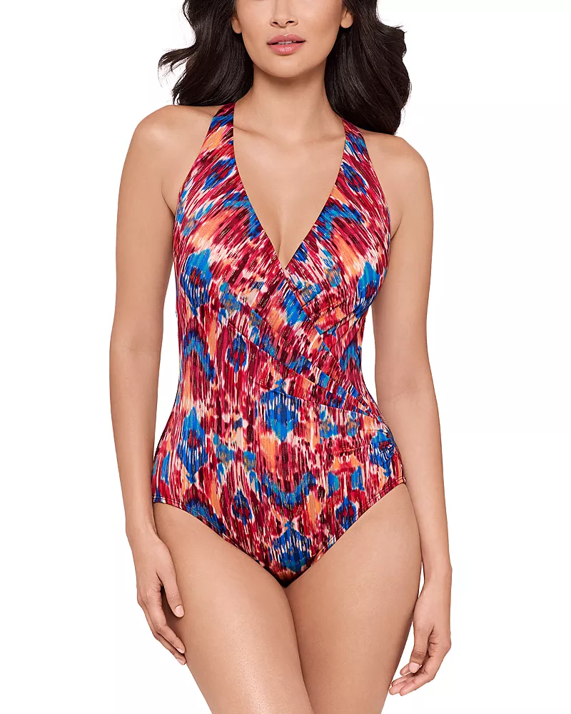 Miraclesuit Ikat Dorado Wrapsody One Piece Swimsuit