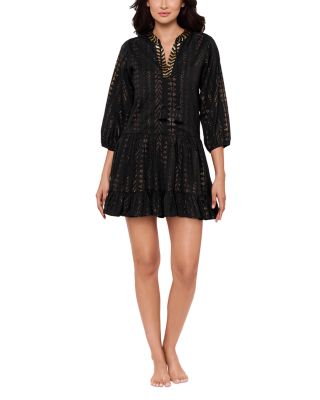 Jacquard Swim Cover-Up Beach Dress