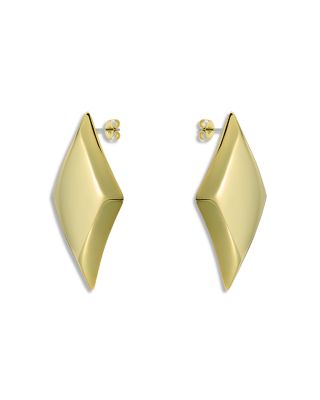Geometric Diamond Shape Statement Stud Earrings