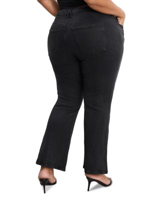 Soft Tech Good Standard Kick Flare Jeans in Black 390