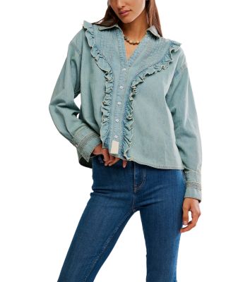 Ruffled Pleated Blouse