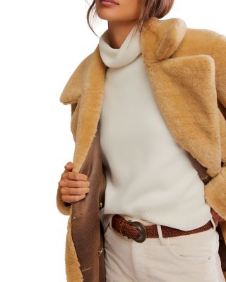 Mari Reversible Aviator Coat
