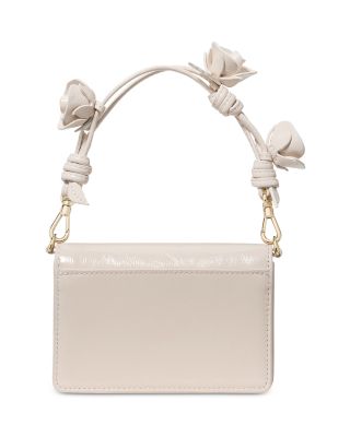 Natasha Patent Leather Rose Strap Mini Bag