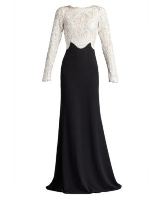 Verae Embroidered Bodice Gown