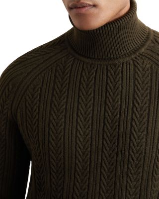 Dartford Cable Knit Turtleneck Sweater
