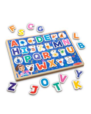Ms. Rachel™ Wooden Phonics Alphabet Sound Puzzle with Light-Activated Sound Effect - Ages 2+