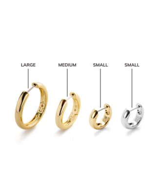 Gold Hoop Earrings Giulia Large