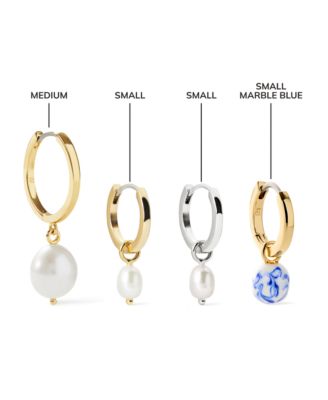 Frida Freshwater Pearl Huggie Hoops