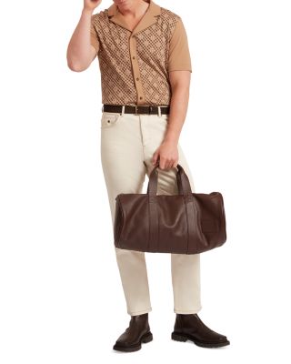 Danlibe Short Sleeve Argyle Button Through Jersey Shirt