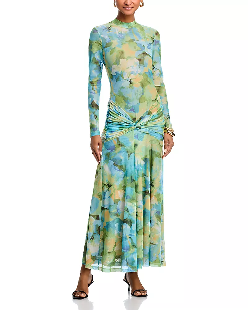 Bardot Lea Floral Mesh Dress