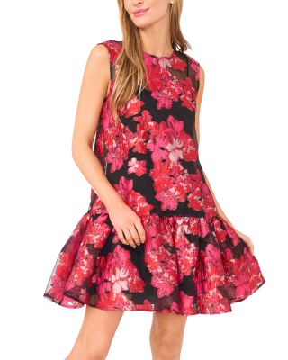 Chloe Floral Brocade Minidress