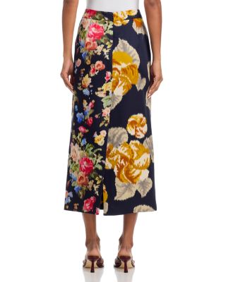 Floral High Waisted Maxi Skirt