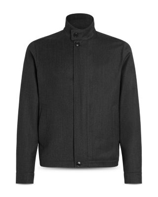 Wool M&eacute;lange Shirt Jacket