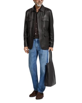 Leather Field Jacket