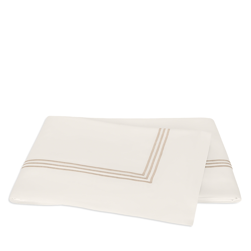 Matouk Bel Tempo Nocturne Flat Sheet, Full/queen In White