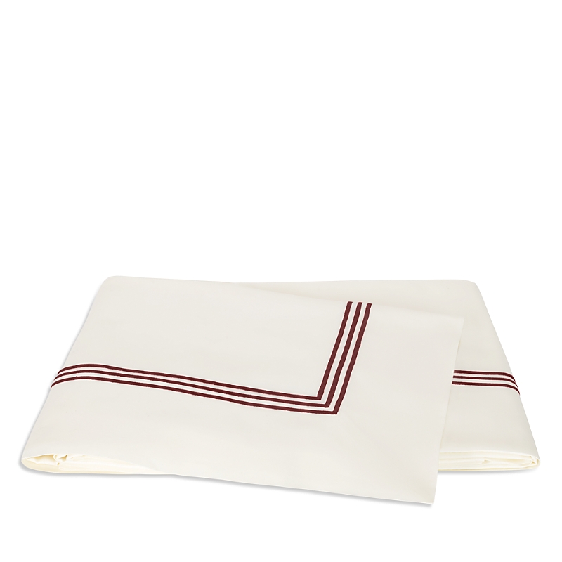 Matouk Bel Tempo Nocturne Flat Sheet, Full/queen In White