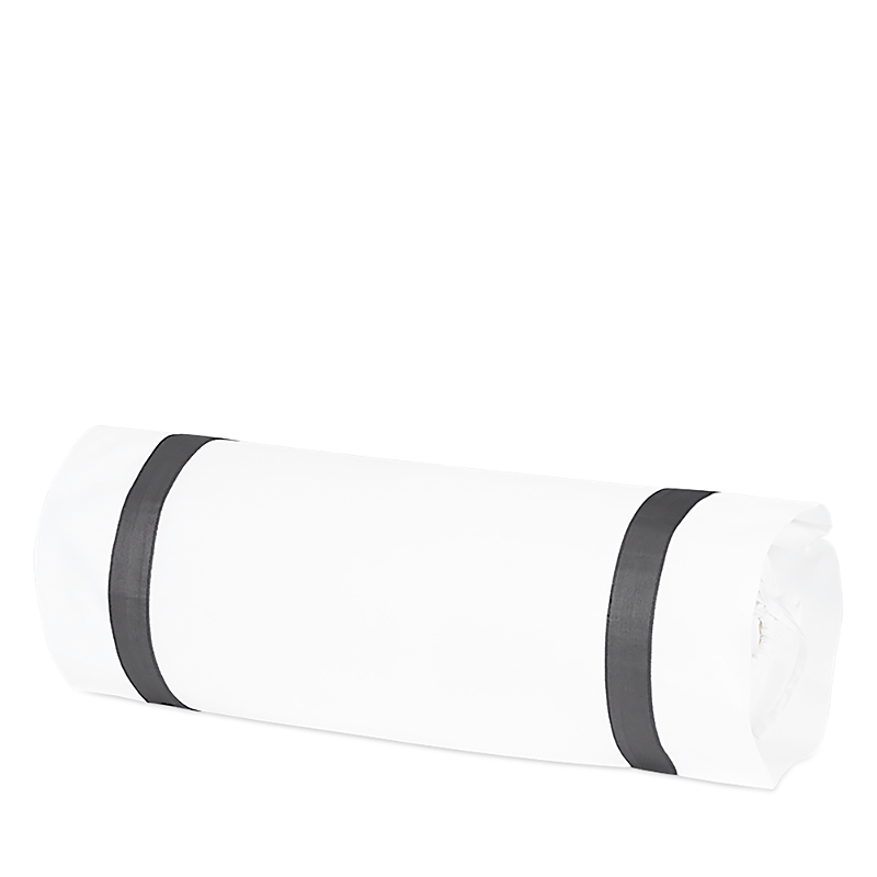 Matouk Lowell Neck Roll Pillow Cover In White