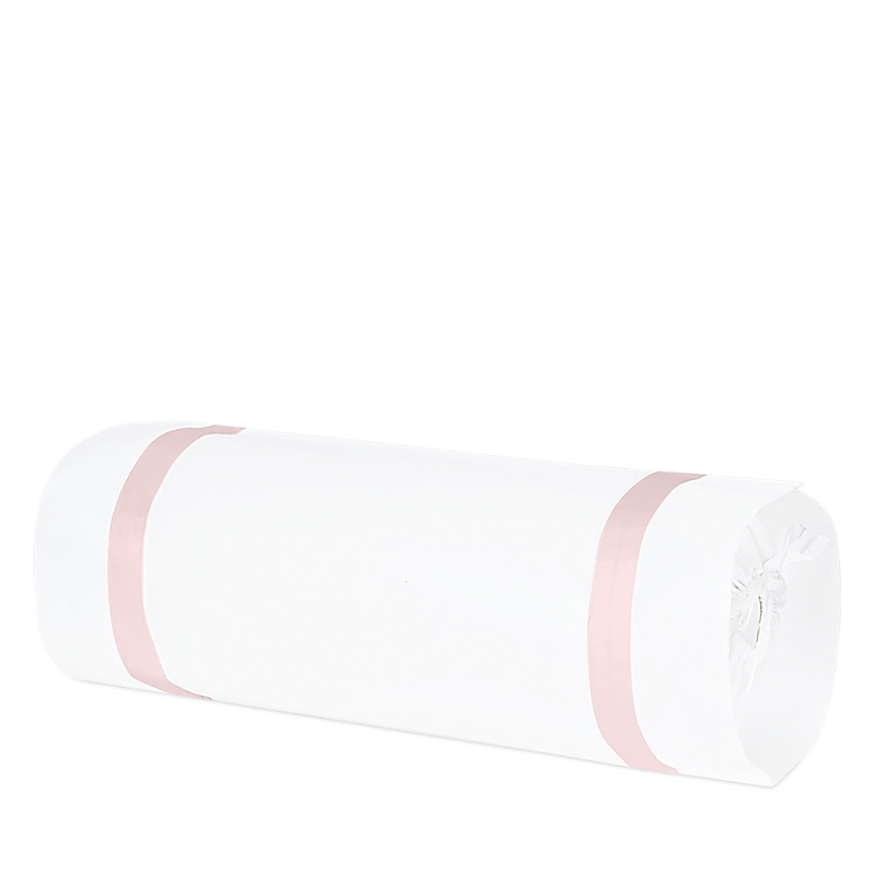 Matouk Lowell Neck Roll Pillow Cover In White