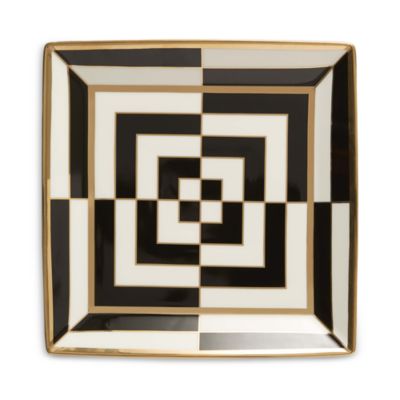 Op Art Square Serving Tray