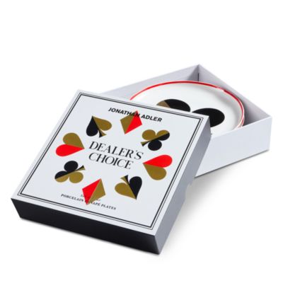 Dealer's Choice Canape Plates, Set of 4