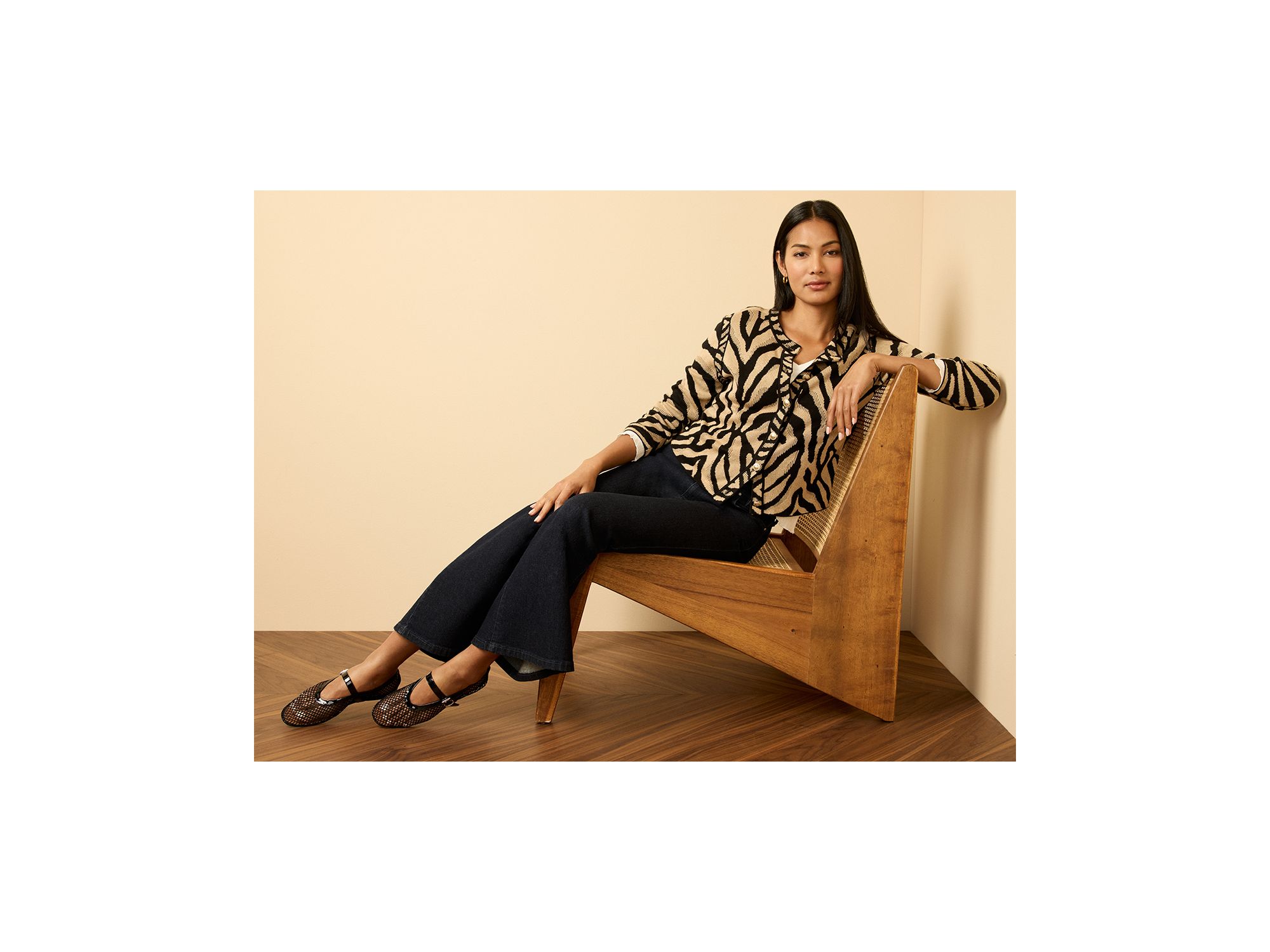 Animal Jacquard Cardigan — Image 8