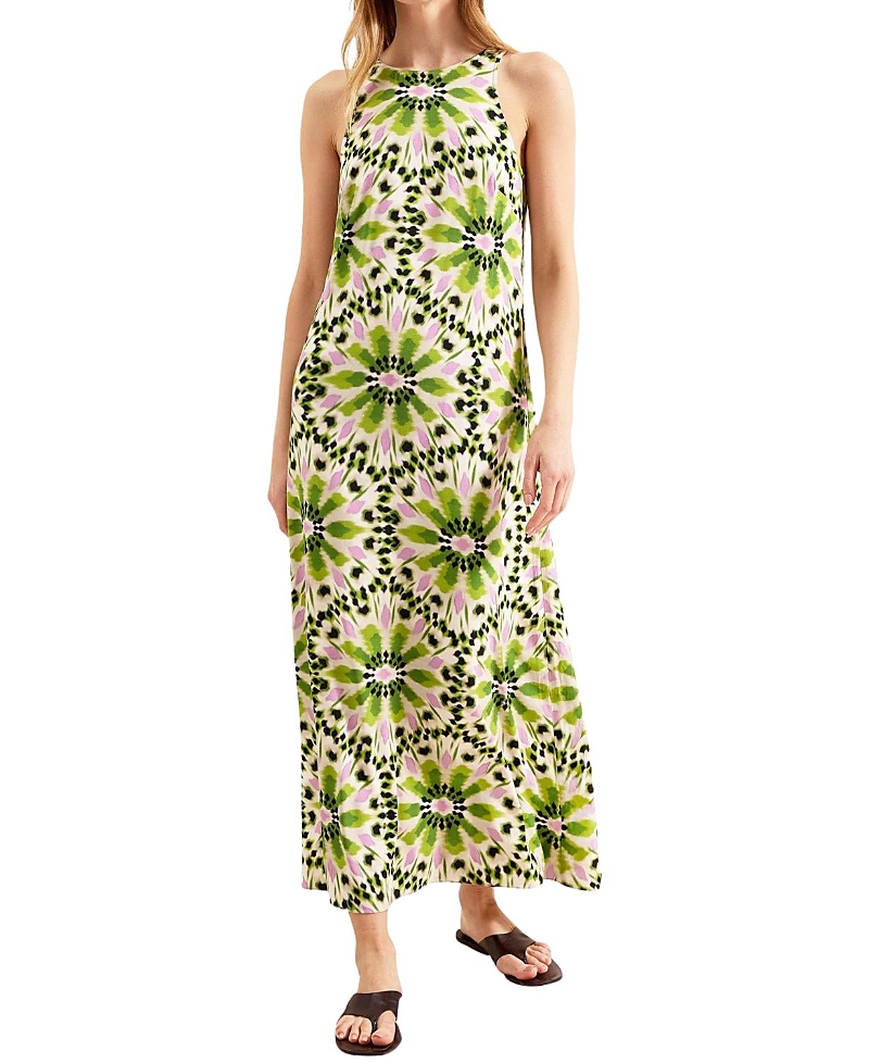 Ro&zo Ro & Zo Sleeveless Print Maxi Dress In Multi