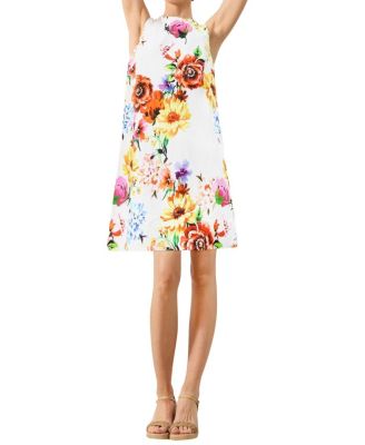 Bold Floral Shift Dress